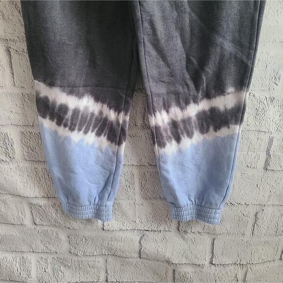 Victoria's Secret PINK Gray High Waist Campus Jogger Tie Dye NWT Medium - Picture 3 of 8
